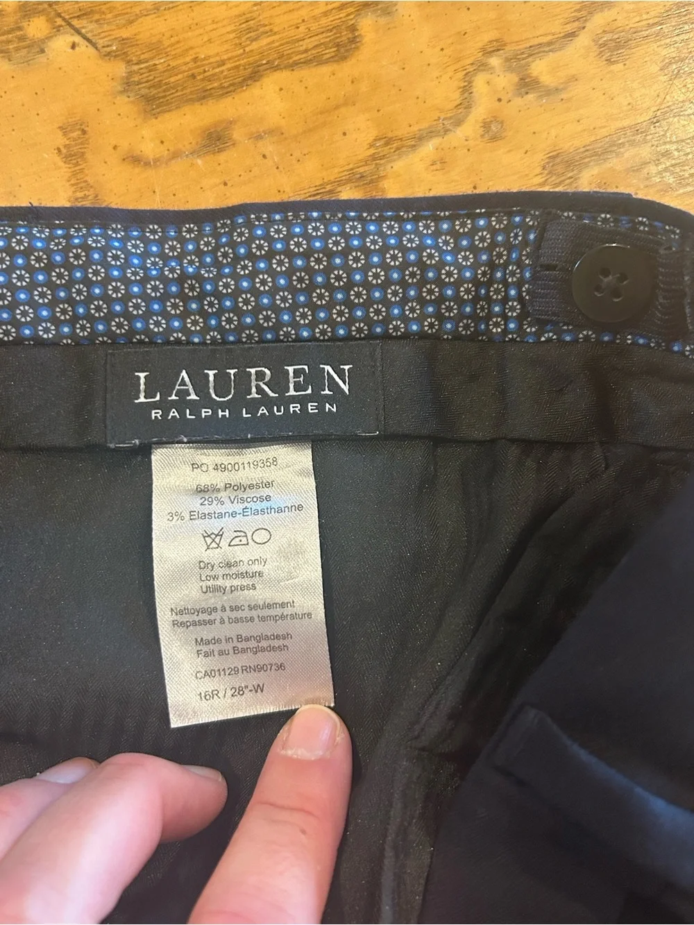 Men's Black/navy Dress Pants